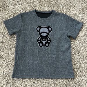 Cute Fuzzy Bear T Shirt Thick Soft Fabric
